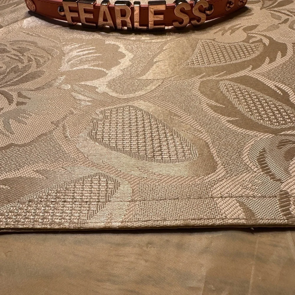 Fearless Brown Leather Bracelet